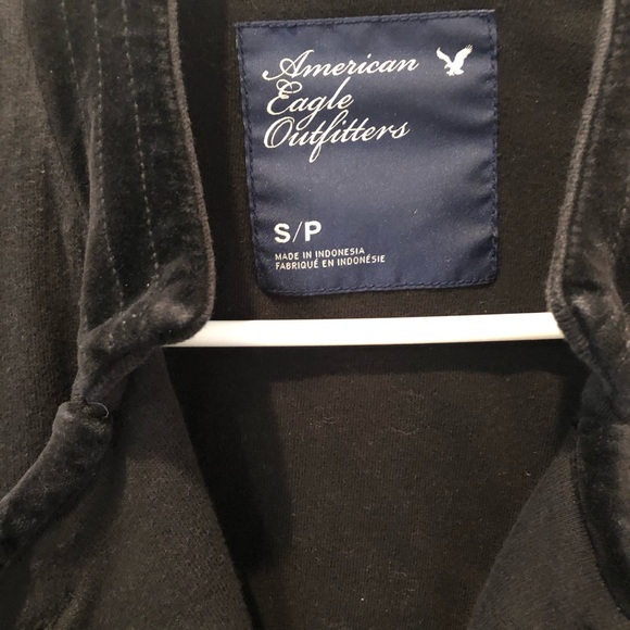American Eagle Black Jacket sz Small - Picture 4 of 8